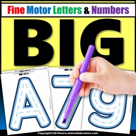 FINE MOTOR SKILL ACTIVITIES Tracing Letters and Numbers